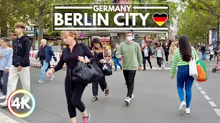 Berlin Germany Walk: Ku’damm, Famous Shopping Mile Kurfürstendamm in 4K With Captions!