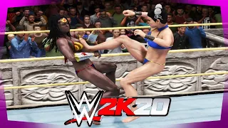 Nubia v Chun-Li! - WWE 2K20 Requested Beach Party Iron Woman Match
