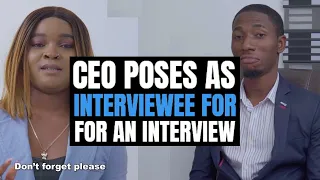 CEO POSES AS INTERVIEWEE FOR An Interview, THE End Will Shock You | Moci Studios