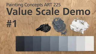 ART 225 - Black and White Value Scale (1/2)