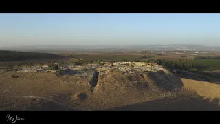 Amazing Aerial View of Tel Megiddo  in Israel in 4k - Drone Cinematography by Tal Hanoci