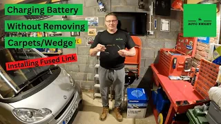 Smart Fortwo - Charging the Battery Without Removing Carpet/Polystyrene/Foam Block