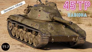 WOT. Экспресс Обзор на 45TP Habicha 🦔Тяжёлый Польский Танк 7-го уровня