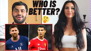 AMERICANS FIRST EVER REACTION TO LIONEL MESSI VS CRISTIANO RONALDO! 🔥