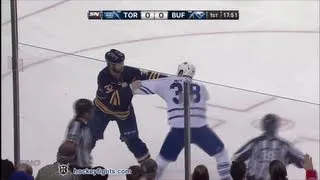 Frazer McLaren vs John Scott & Colton Orr vs Patrick Kaleta Mar 21, 2013