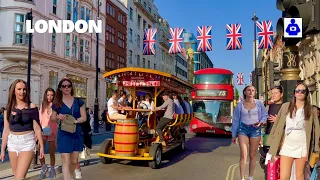 London Walk 🇬🇧 Mayfair, OXFORD Street to Soho Square | Central London Walking Tour. [4K HDR]