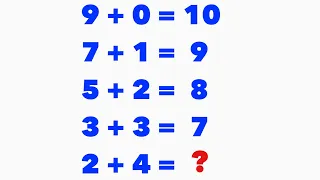 2 + 4 = ❓| Math Puzzle 56 | How to solve math puzzle | Math Puzzle Problem
