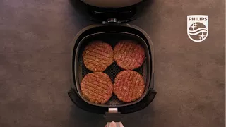 Gegrillte Rindfleisch-Burger aus dem Philips Airfryer