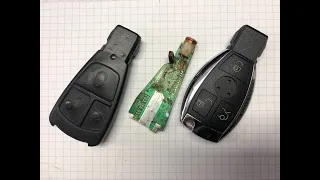 MERCEDES W220 2001 Ersatzschlüssel von EZS / spare key from EIS - password from Motorola key