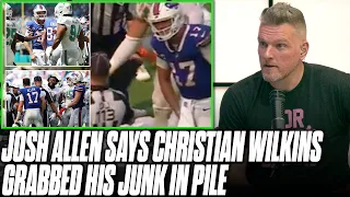 Josh Allen Says He Was Penalized After Getting His Groin Grabbed After Tackle | Pat McAfee Reacts