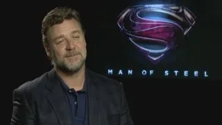 Man of Steel interview: Russell Crowe talks about starring in the film and working with Henry Cavill