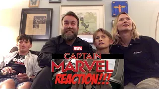 Captain Marvel Official Trailer Reaction