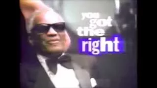 1990's Commercial | Diet Pepsi featuring Ray Charles "You got the right one Baby"