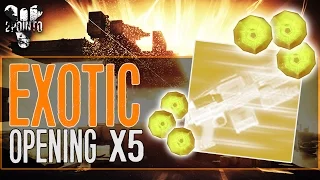 Destiny: 5 Exotic Engram Opening “ALL 310 EXOTICS” Destiny Cryptarch Decoding Gameplay