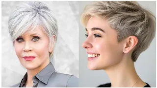 Elegant Hairstyles for Women Over 40+ 50+ 60+ / latest pixie cutting ideas