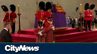 WATCH: The changing of the Royal Guards at Westminster Hall