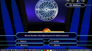 Who Wants to be a Millionaire Demonstration [HD, PPT 2010, US Clock Format]