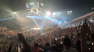 LYON CROWD AFTER WWE SMACKDOWN GOES OFF AIR AND JEY USO ENTRANCE