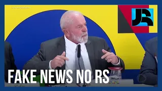 Lula demonstra preocupação com notícias falsas sobre enchentes no Rio Grande do Sul