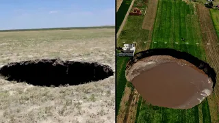 17-Year-Old Discovers and Nearly Falls Into Massive Sinkhole