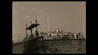 Diving at Havre des Pas, Jersey, in the 1930s