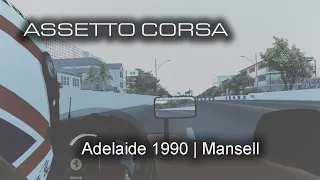 F1 1990 Nigel Mansell Adelaide Qualifying Lap | Assetto Corsa