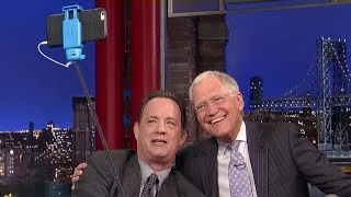 Tom Hanks joins David Letterman on "Late Show" as finale nears