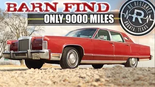 Abandoned 77 Lincoln Continental Rescued After 35 YRS | Barn Find With 9000 Original Miles| RESTORED