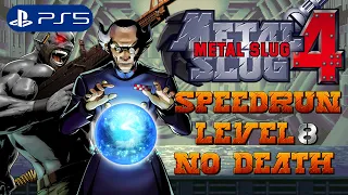 Metal Slug 4 (PS5) - Full Speedrun Level-8 No Death [Fio - 33 Mins]