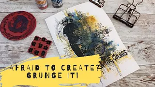 Easy grunge  art journal page