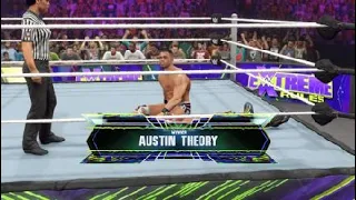 WWE 2K Match : Johnny Gargano vs. Austin Theory - United States Title - Extreme Rules PPV