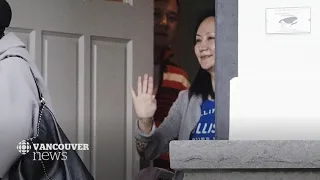 Home of Huawei's Meng Wanzhou turns into media circus