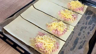 Do you have puff pastry? Very tasty recipe in 8 minutes!