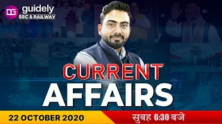 6:30 AM - Daily Current Affairs Booster | 22 October Current Affairs 2020 | CA by Abhijeet Sir