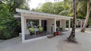 Oblu Nature Helengeli Maldives resort review. Beach villa room tour @WetravelMaldives