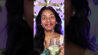 OMG ! Trying Detox Water for Clear Skin #shorts