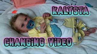 Changing video with silicone baby Kalysta (April by Claire Taylor)