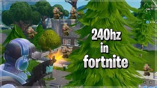 This is what Fortnite Looks Like in 240hz