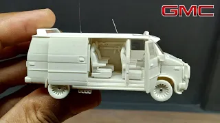 I built GMC vandura 1983 scale model | part2