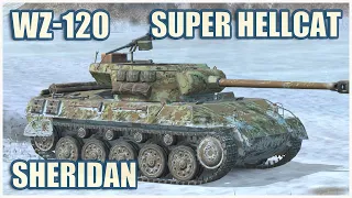 Super Hellcat, WZ-120 & Sheridan • RASEINIAI HEROES WoT Blitz