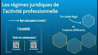 BTS Droit - Th1 Chap1 : Les régimes juridiques de l'activité professionnelle