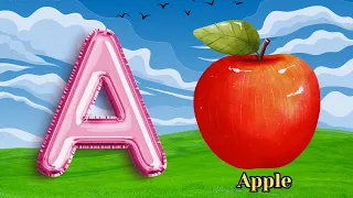 A FOR APPLE  A to Z With Meaning in English | Learn ABCD