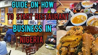 How To Start Restaurant Business in Nigeria  | Business ideas