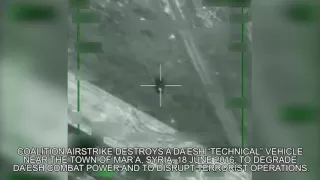 Unclassified Isis Airstrike Video