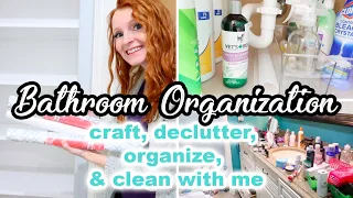 ULTIMATE BATHROOM ORGANIZATION: MASTER DECLUTTER & DEEP CLEAN + Linen Closet Makeover