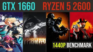 Ryzen 5 2600 | GTX 1660 6GB test in 21 games | 1440p