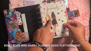 Rong rong 2020 Mini Happy Planner Flipthrough !! #rongrong #minihappyplanner #plannercommunity #plan