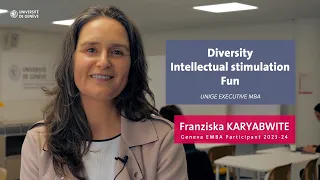 Testimonial Franziska Karayabwite - Geneva EMBA Participant 2023-24