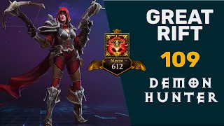 ДИАБЛО 3 ВП 109 ОХОТНИК НА ДЕМОНОВ СОЛО | DIABLO 3 GREAT RIFT lvl 109 DEMON HUNTER SOLO