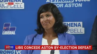 Roshena Campbell speaks after defeat to Labor in Aston